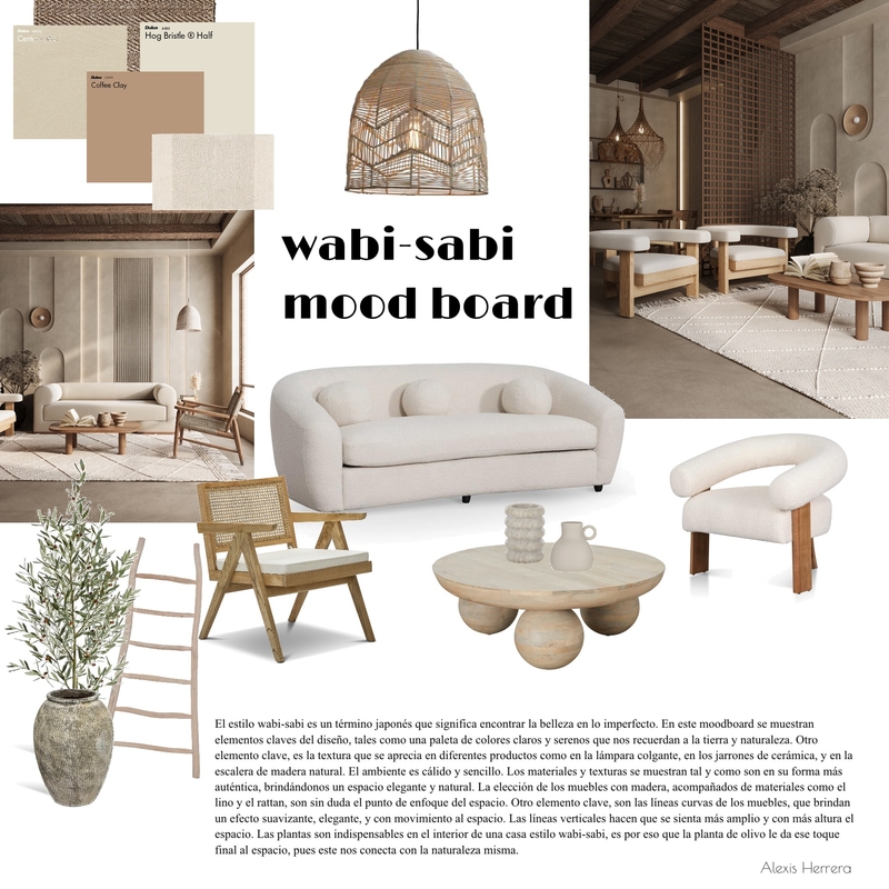 Wabi-Sabi Mood Board Mood Board by Alexis Herrera Interior Design on Style Sourcebook