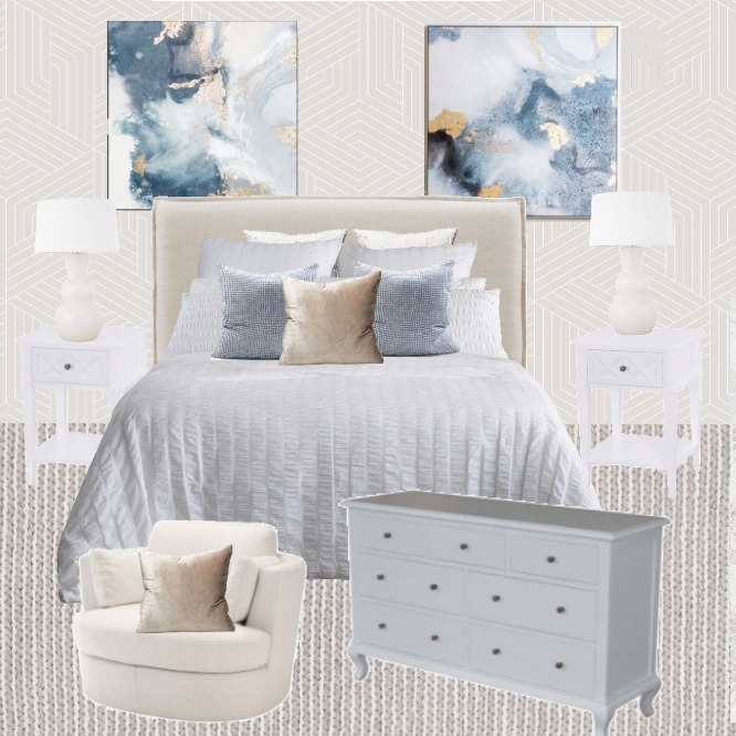 Katherine - Main bedroom Mood Board by Style My Home - Hamptons Inspired Interiors on Style Sourcebook