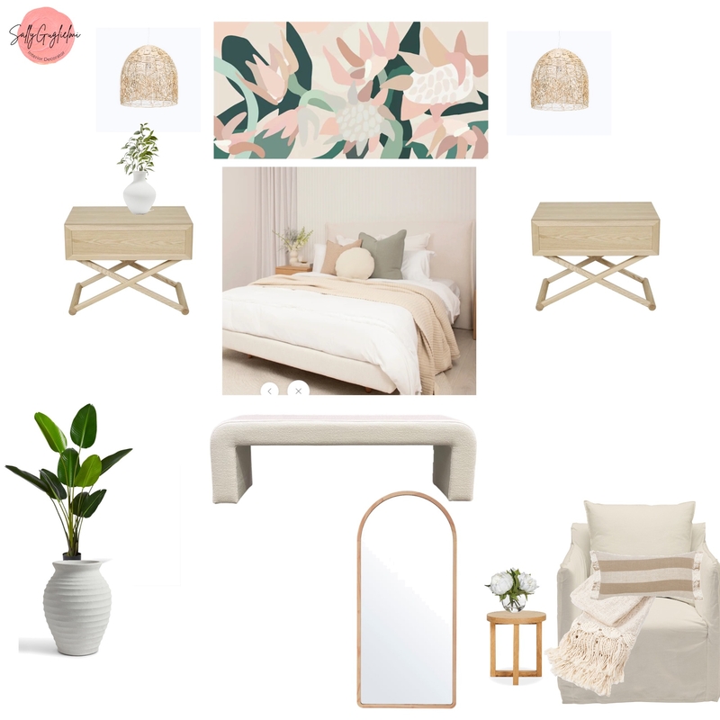 Beach House bedroom final Mood Board by sally guglielmi on Style Sourcebook