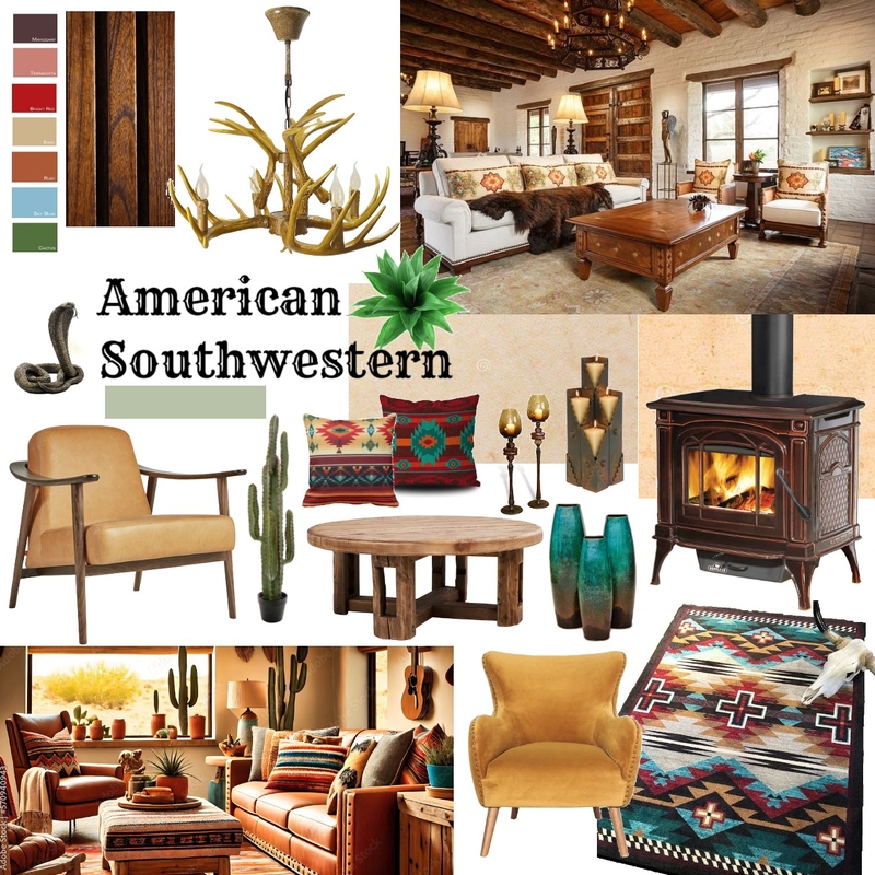 American Southwestern Mood Board by swearenjen@gmail.com on Style Sourcebook