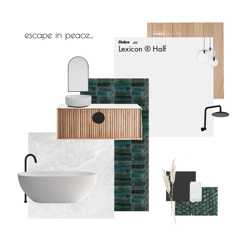 Green Bathroom Mood Board by krystenrock on Style Sourcebook
