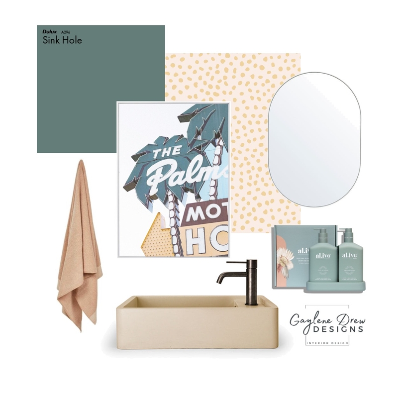 Pretty powder room Mood Board by Gaylene Drew Designs on Style Sourcebook