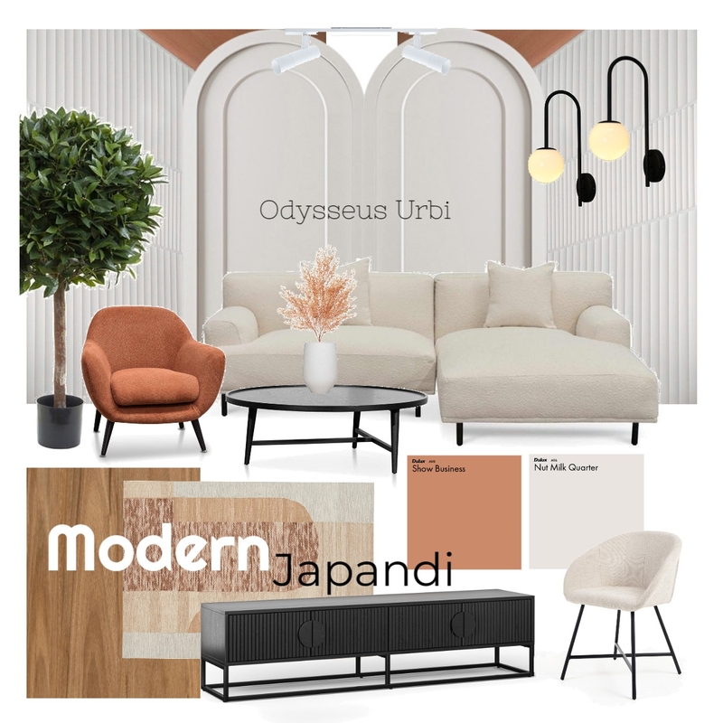 MODERN JAPANDI Mood Board by O.URBI INTERIOR PEGS on Style Sourcebook