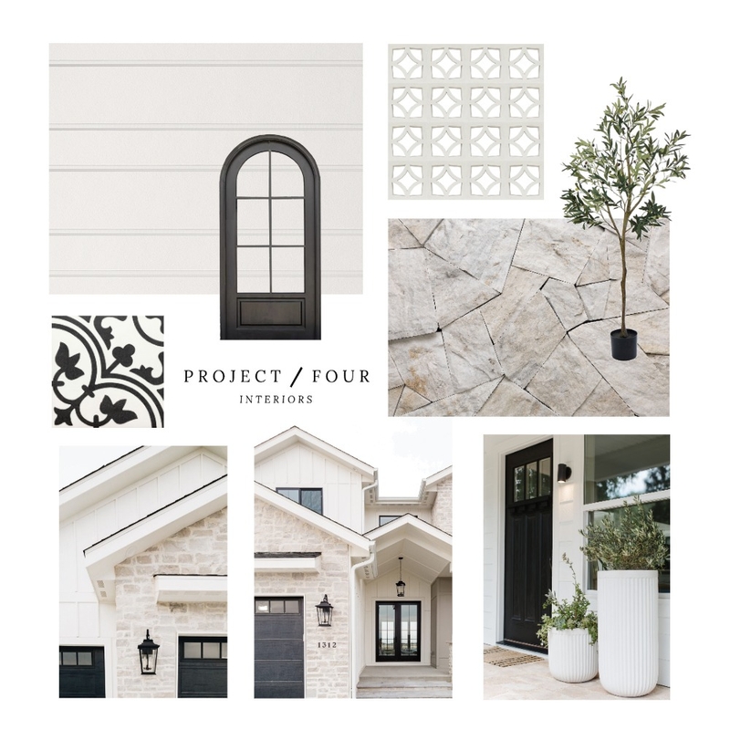 Exterior Facade Concept // James Hardie Comp. Mood Board by Project Four Interiors on Style Sourcebook