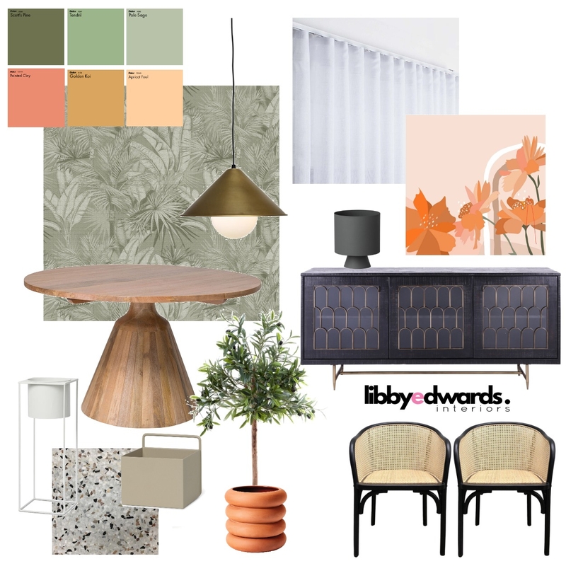 Modern Art Deco Inspired Dining Mood Board by Libby Edwards on Style Sourcebook