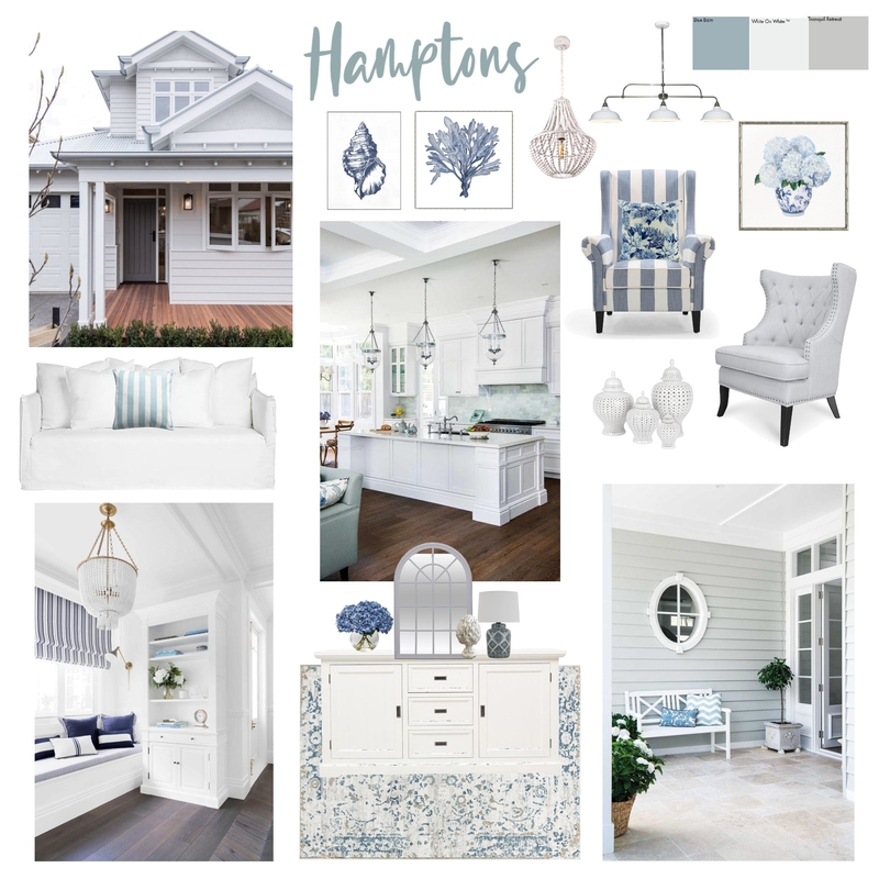 Hamptons Mood Board by Helen Maclean on Style Sourcebook