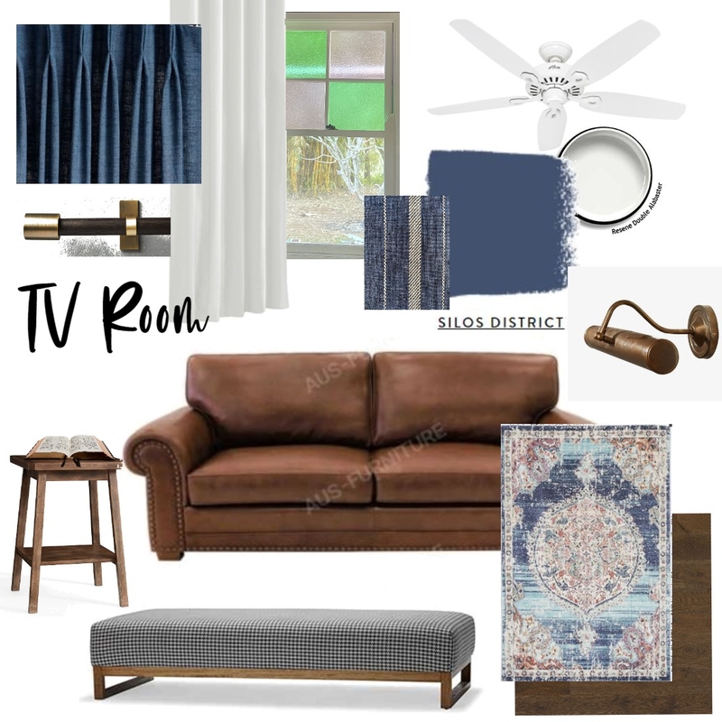 Heartwood Farm- TV room Venice Rug Mood Board by BRAVE SPACE interiors on Style Sourcebook