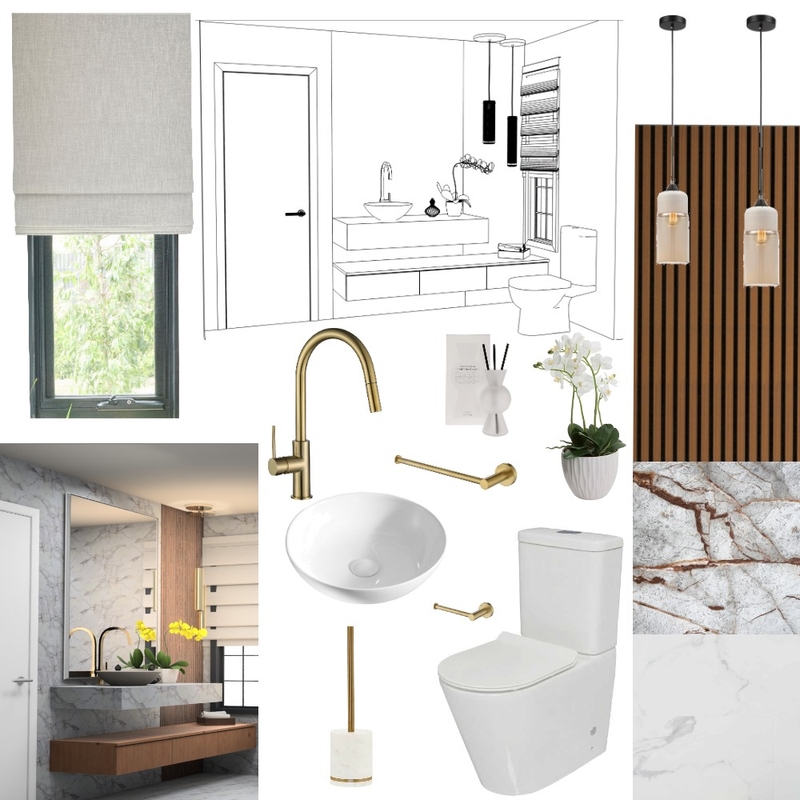 Powder Room Mood Board by Ana Soares on Style Sourcebook