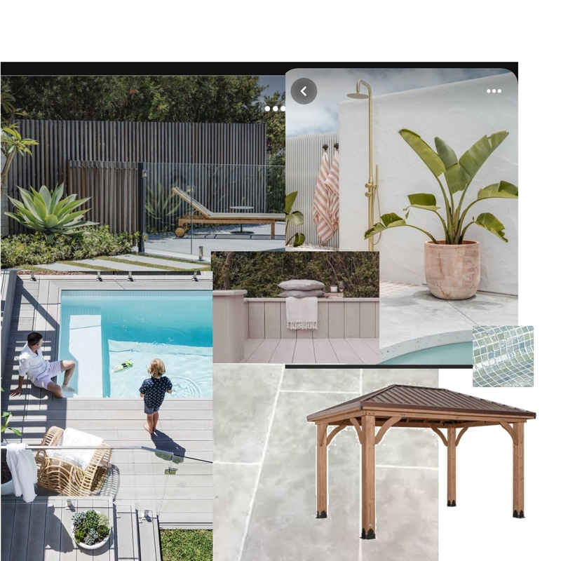 Pool and Landscaping Mood Board by Kate Halpin Design on Style Sourcebook