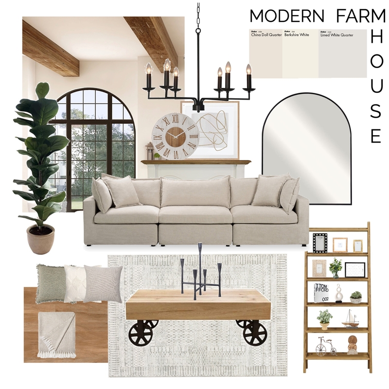 MODERN FARMHOUSE LIVING ROOM F Mood Board by juliapiroh on Style Sourcebook