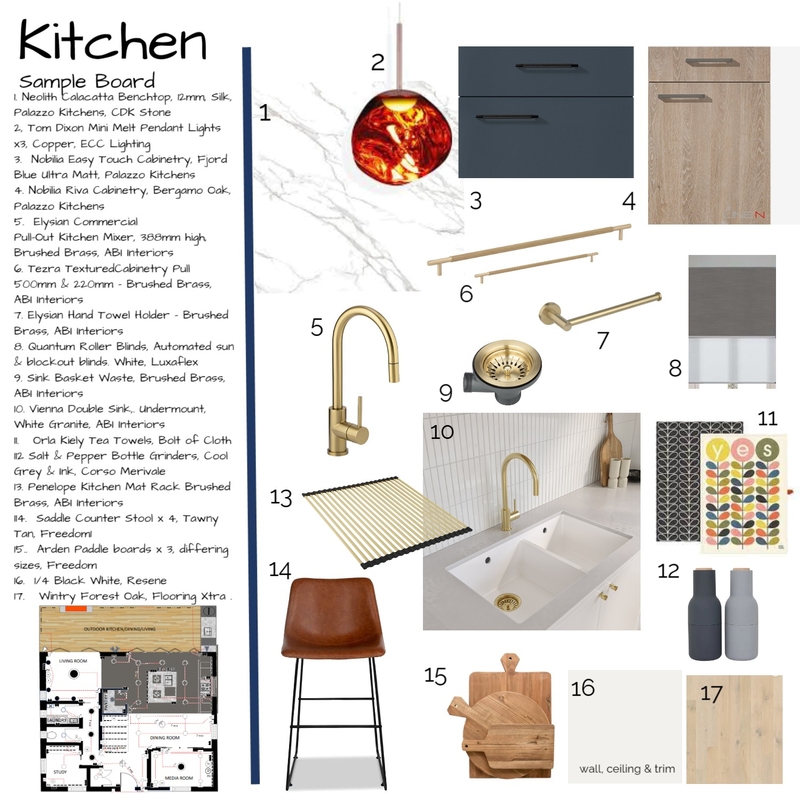 Kitchen Sample Board Mood Board by KarenMcMillan on Style Sourcebook