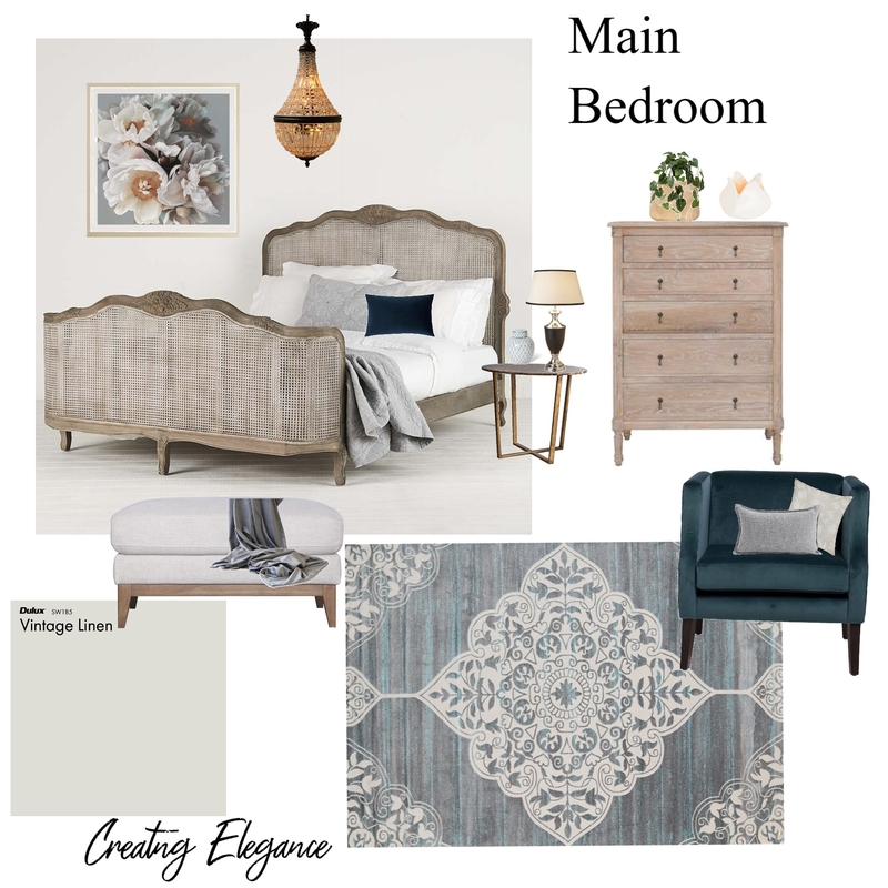 Main Bedroom Mood Board by Creating Elegance on Style Sourcebook