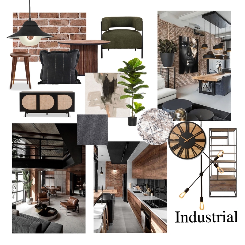 Industrial Mood Board by Alyssa Coelho on Style Sourcebook