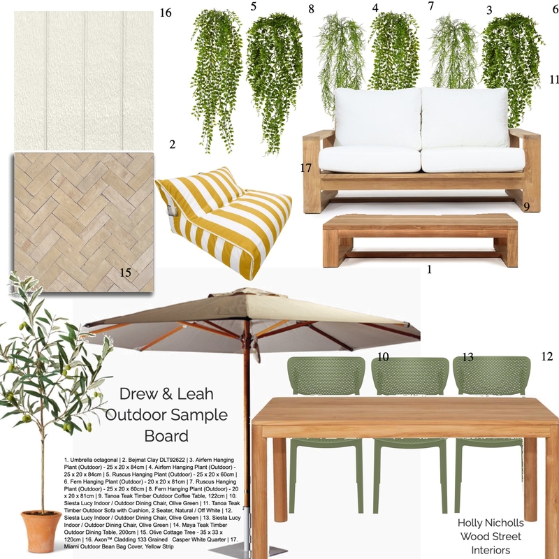 Drew & Leah Outdoor Mood Board by undefined on Style Sourcebook