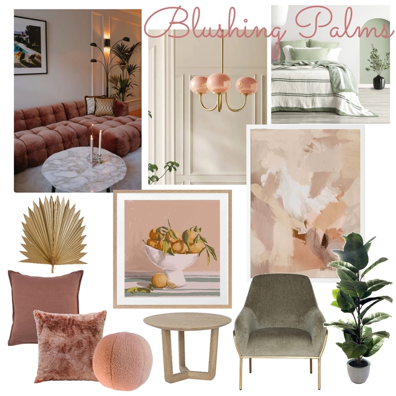 Blushing Palms Mood Board by Amber Fryza on Style Sourcebook