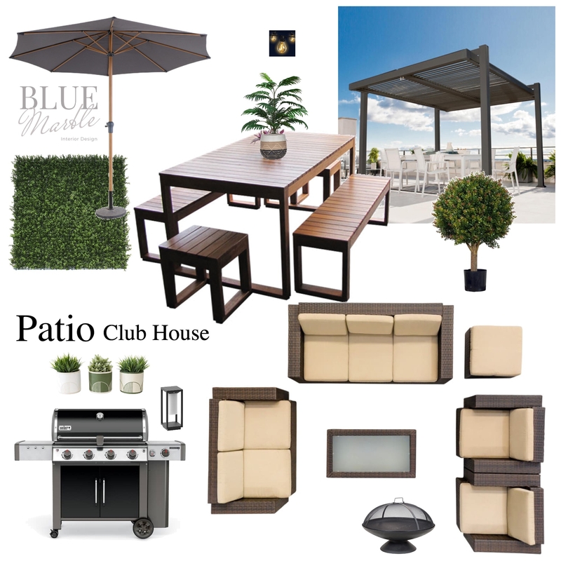 Club house Patio Mood Board by Blue Marble Interiors on Style Sourcebook