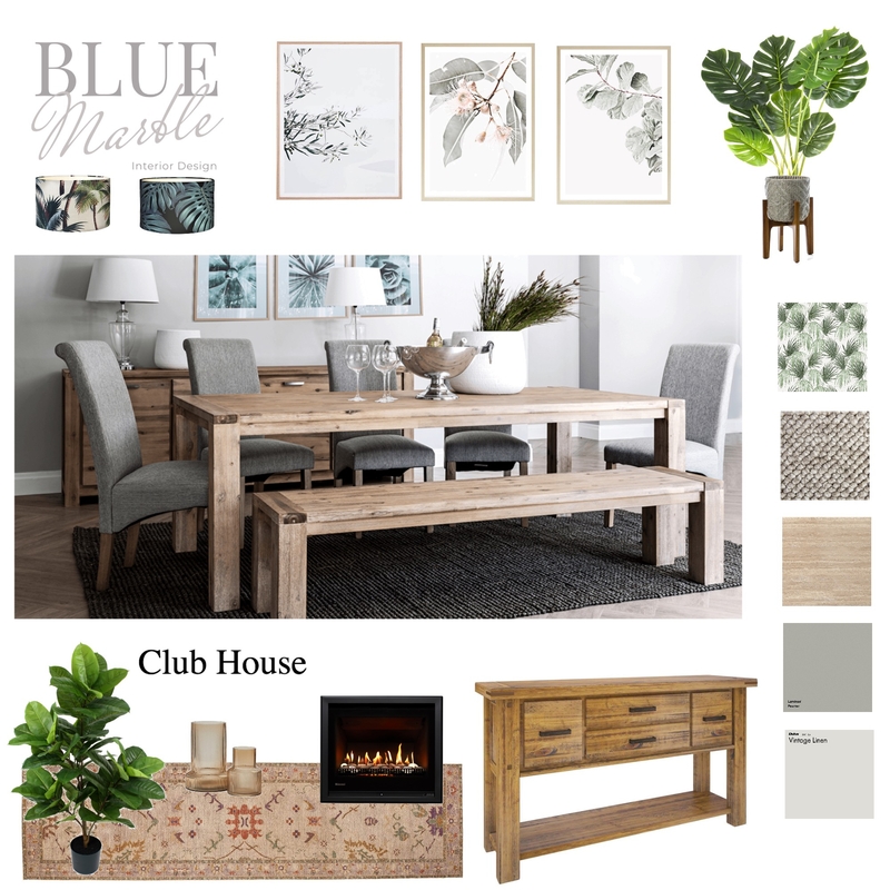 club house dining Mood Board by Blue Marble Interiors on Style Sourcebook