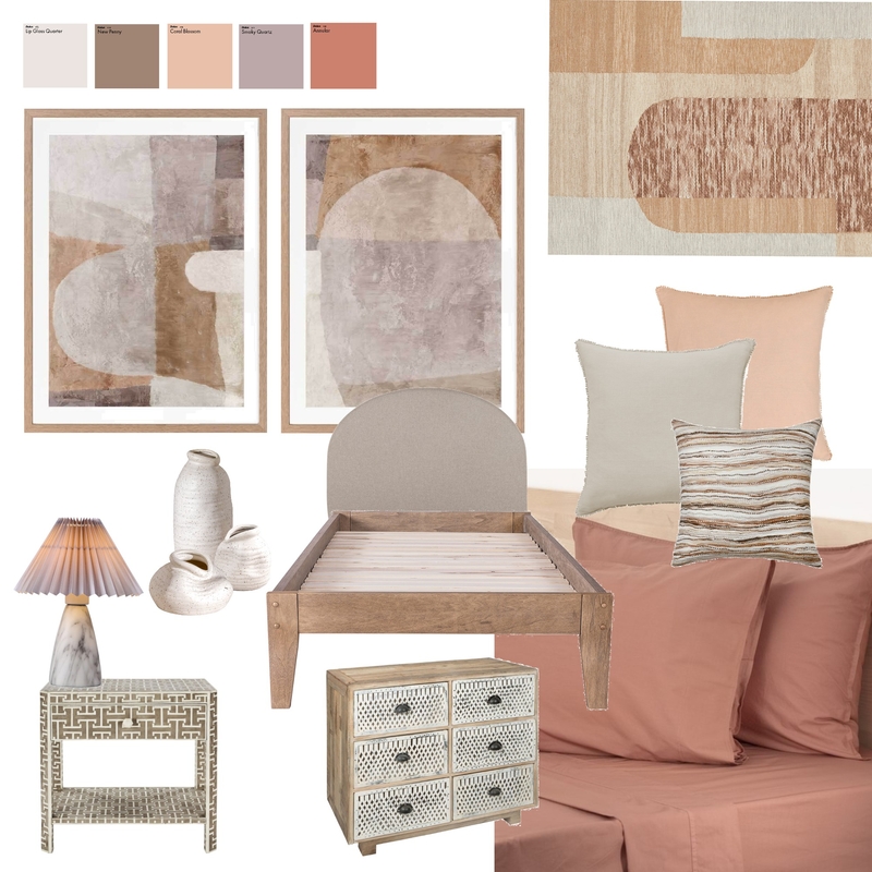 Imperfect Patterns Bedroom Mood Board by Urban Road on Style Sourcebook