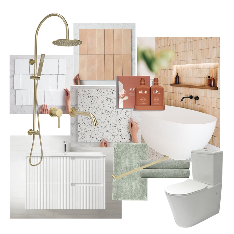 Terracotta Bathroom Mood Board by Creative Style Interiors on Style Sourcebook