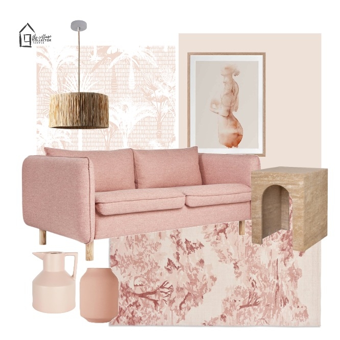 Pretty in Pink Mood Board by The Cottage Collector on Style Sourcebook