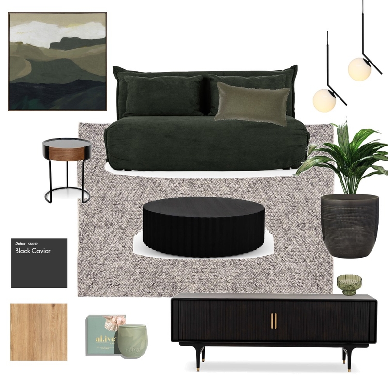 Dark & Stormy - Living Area Mood Board by Mojavé Interiors on Style Sourcebook