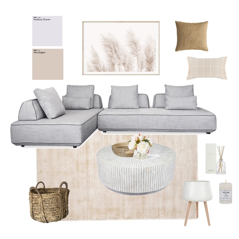 The Blush Living Room Mood Board by creative grace interiors on Style Sourcebook