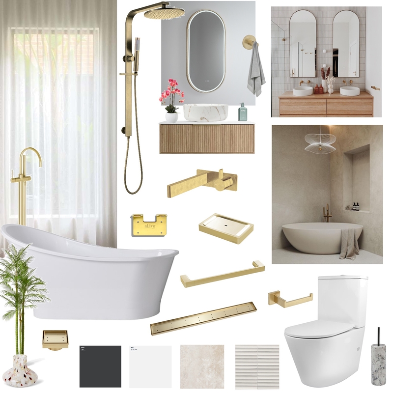 Bath room moodpboard Mood Board by Thana on Style Sourcebook