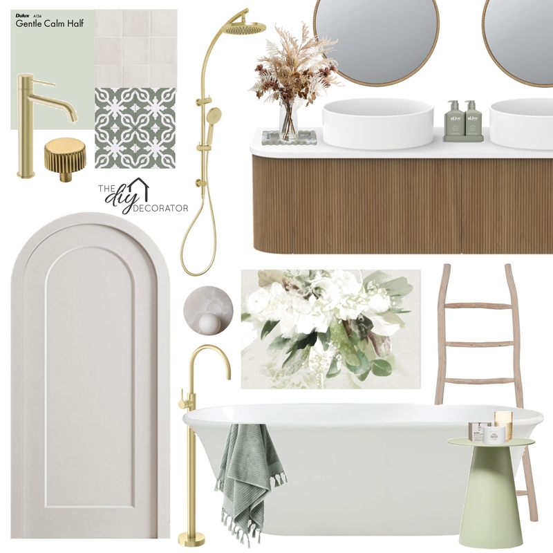 Green bathroom Mood Board by Thediydecorator on Style Sourcebook