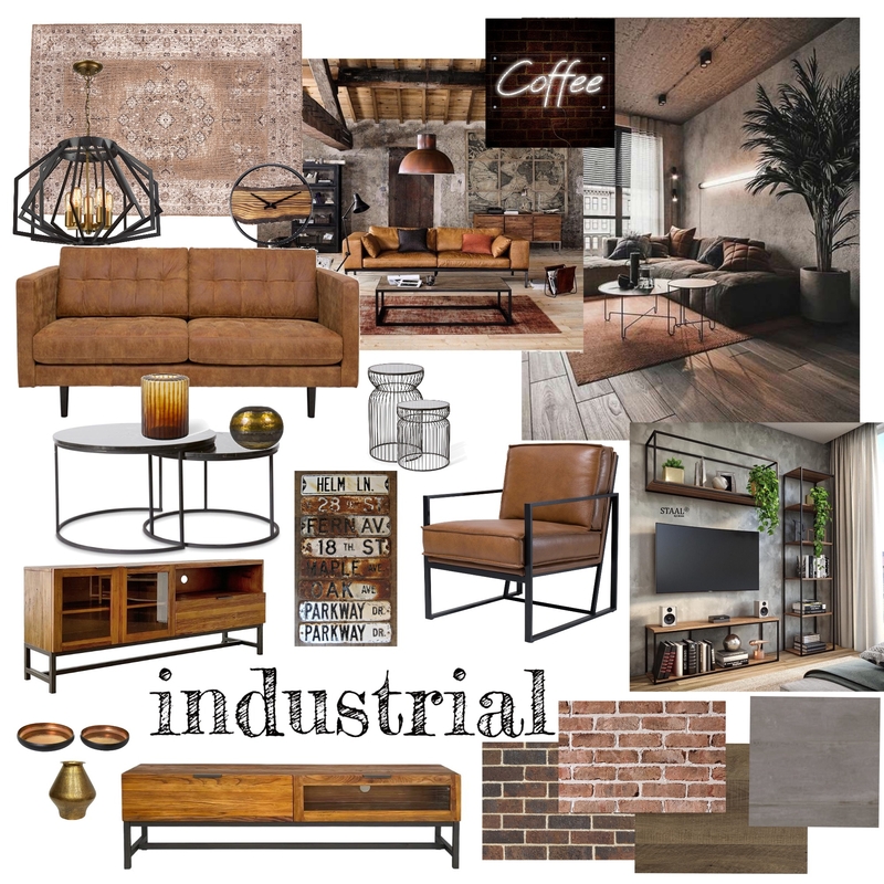 Industrial Mood Board by lopez.briones.ixchel@gmail.com on Style Sourcebook