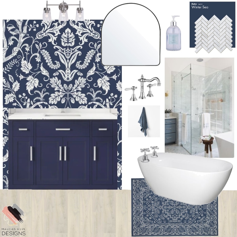 Em - Blue Mood Board by Maegan Perl Designs on Style Sourcebook