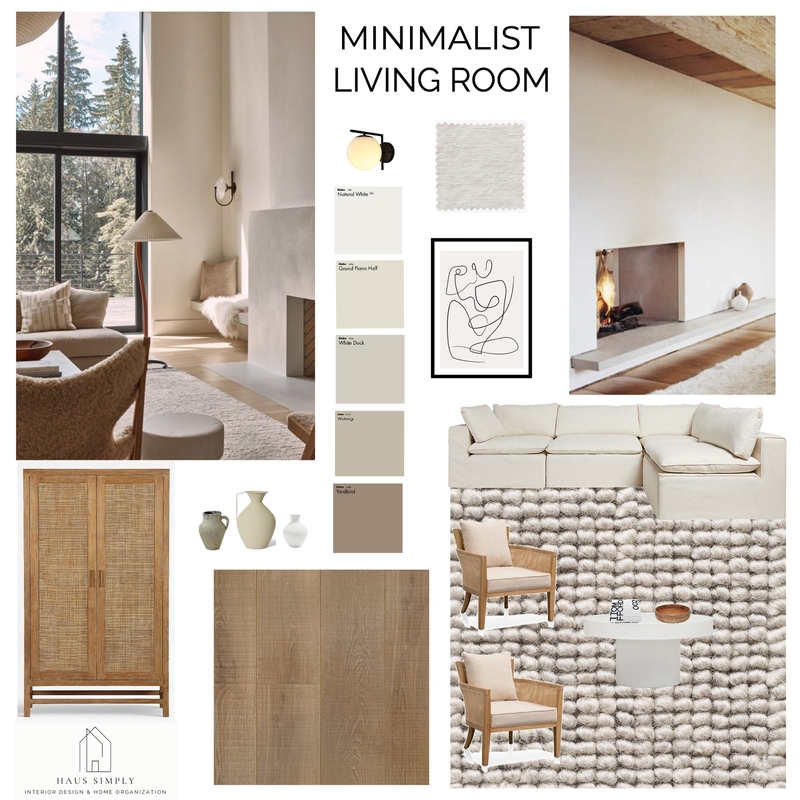 Minimalist Living Room Mood Board by HausSimply on Style Sourcebook