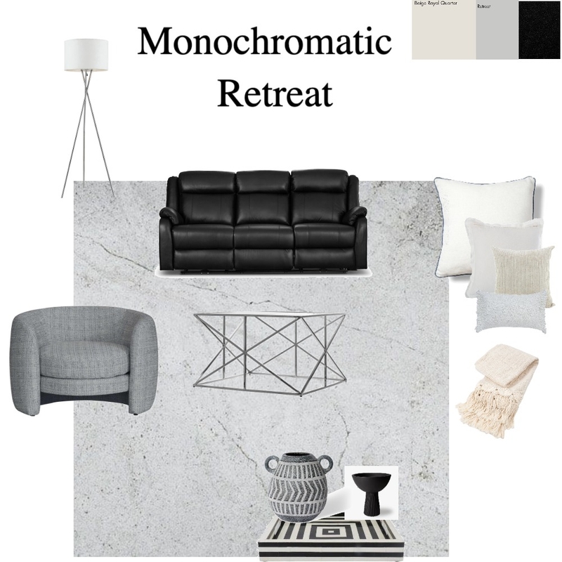 Monochromatic retreat Mood Board by Renee Sharma Pathak on Style Sourcebook