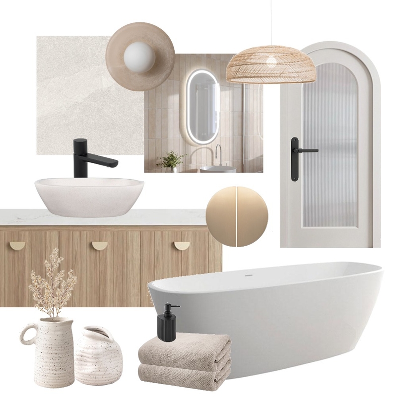 Japandi Bath Mood Board by Hardware Concepts on Style Sourcebook