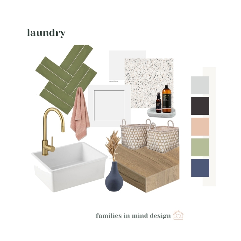 Modern Colonial - Alphington - Laundry Mood Board by Families in Mind Design on Style Sourcebook