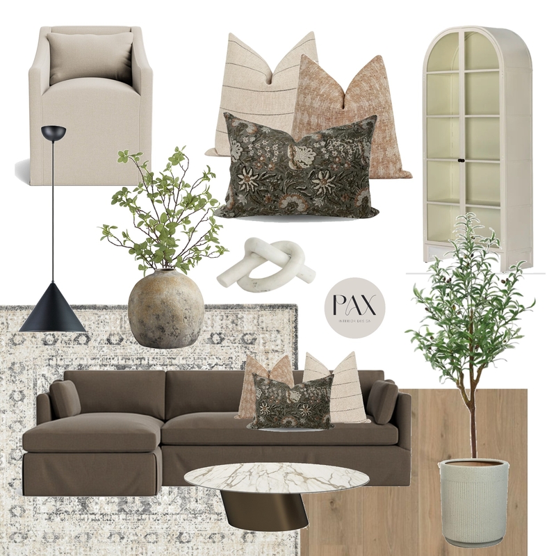 Living Room Concept Mood Board by PAX Interior Design on Style Sourcebook