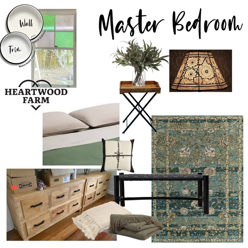 Heartwood Farm- Master Bedroom Mood Board by BRAVE SPACE interiors on Style Sourcebook