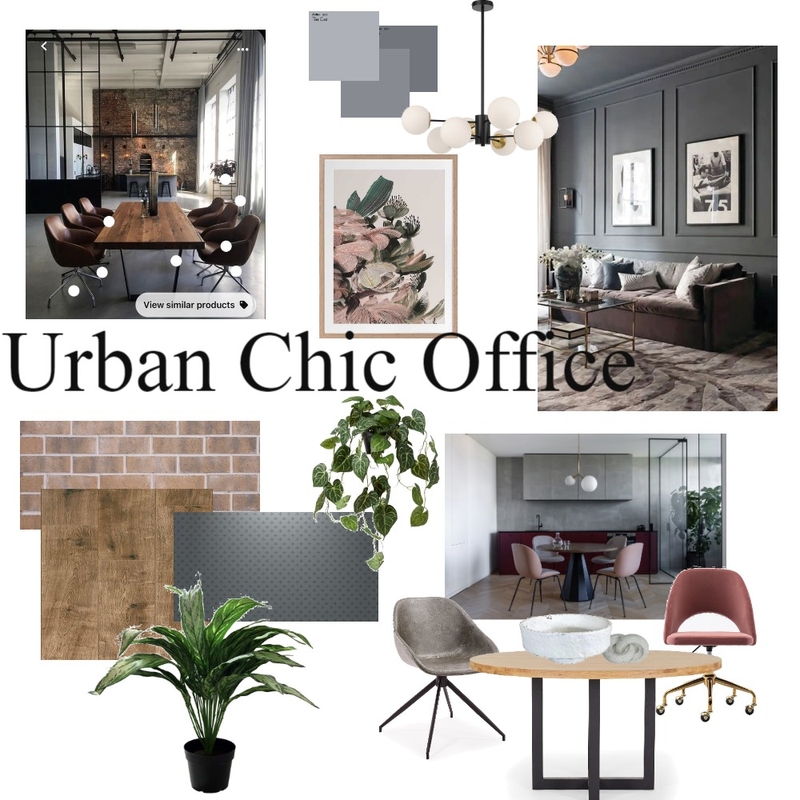 Urban Chic Office Mood Board by Mkomant on Style Sourcebook