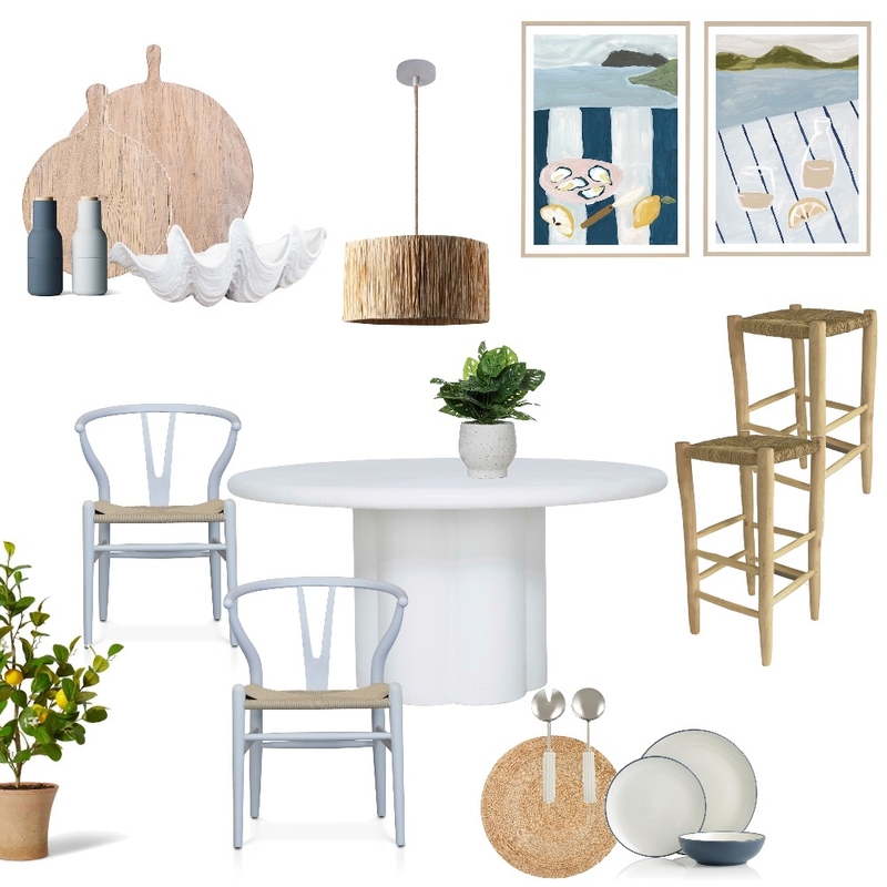 Coastal Dining Mood Board by Manea Interior Design & Styling on Style Sourcebook