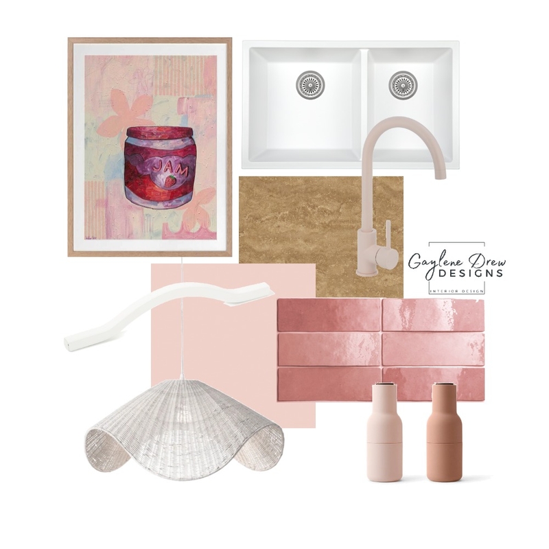 A Jamming Pink Kitchen Mood Board by adrew32 on Style Sourcebook