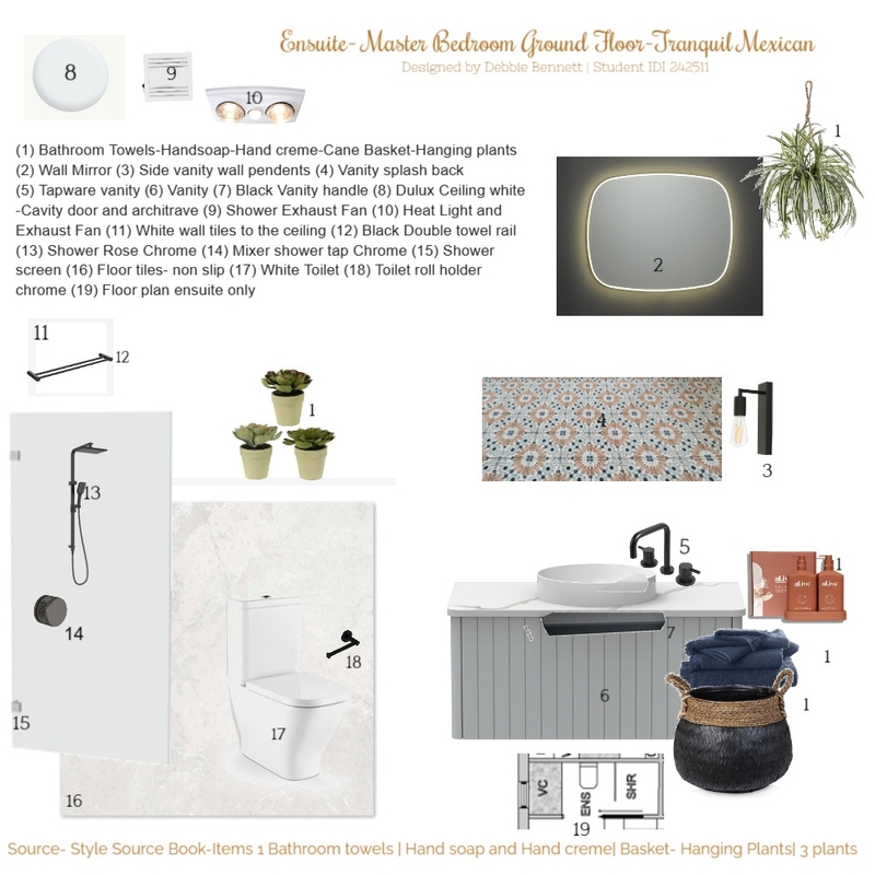 Module 9 Part A Ensuite Master Bedroom Mood Board by Refined By Design Pty Ltd on Style Sourcebook