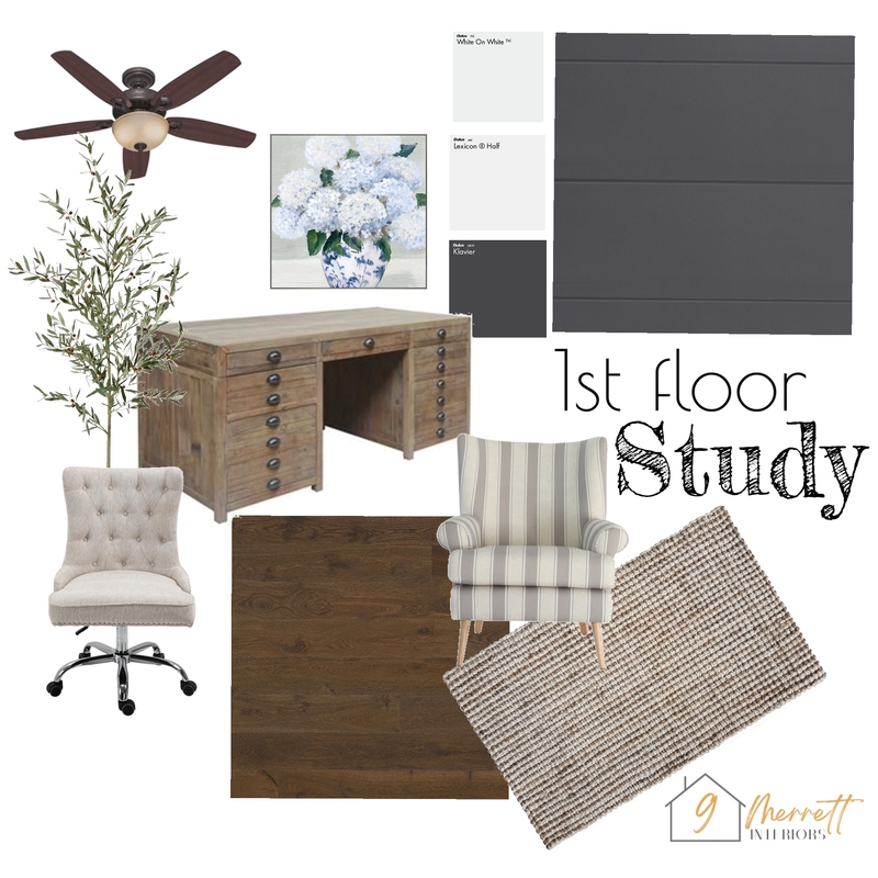 Study Mood Board by Kylie - 9 Merrett Interiors on Style Sourcebook