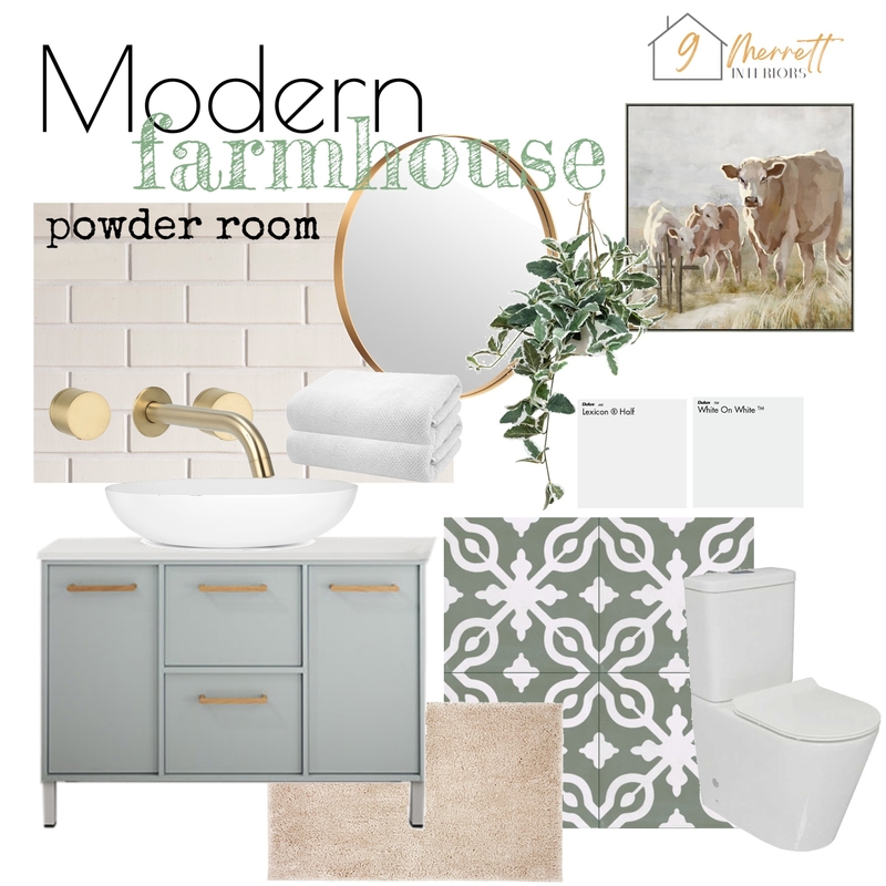 First floor powder room Mood Board by Kylie - 9 Merrett Interiors on Style Sourcebook