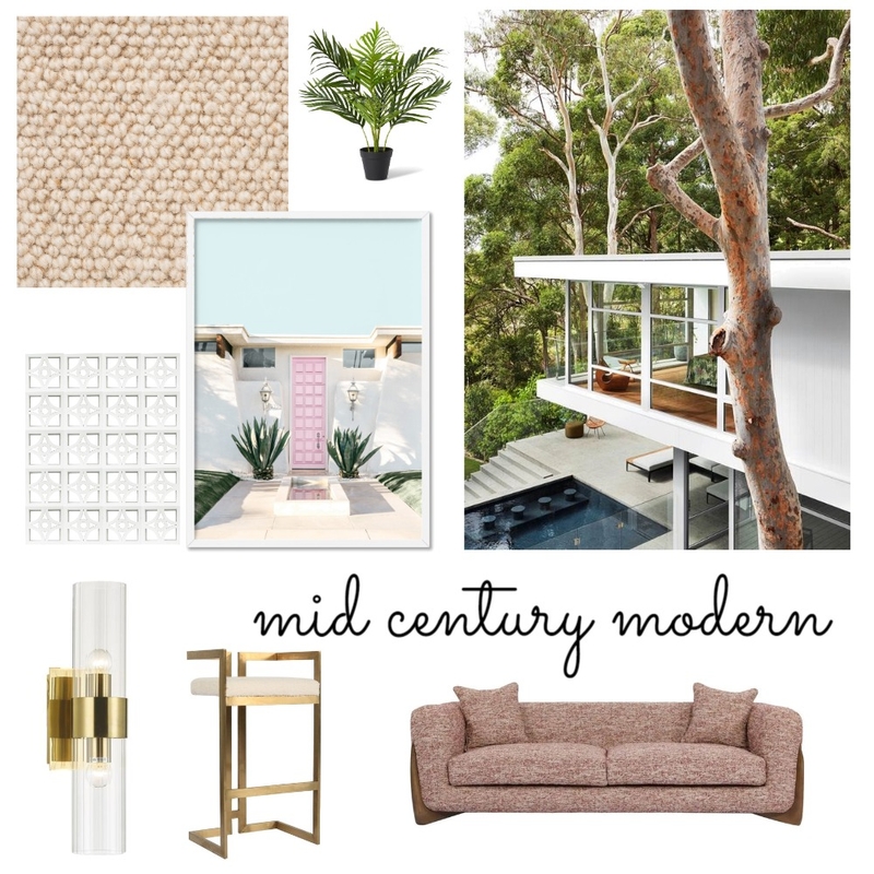 Mid Century Modern Mood Board by Kate Orchard on Style Sourcebook