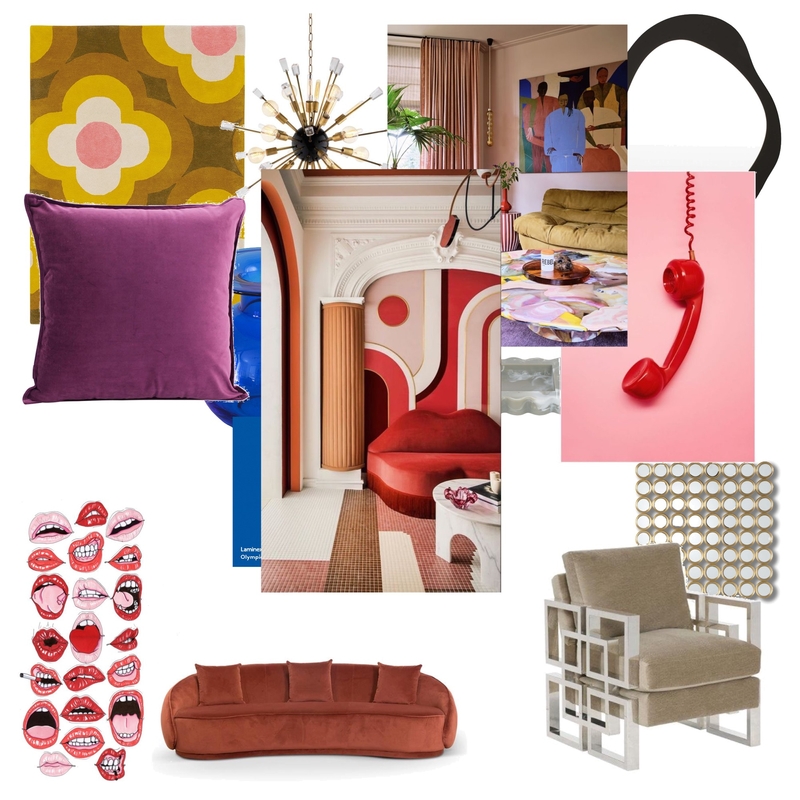 Retro Red Mood Board by TerriHahipene on Style Sourcebook