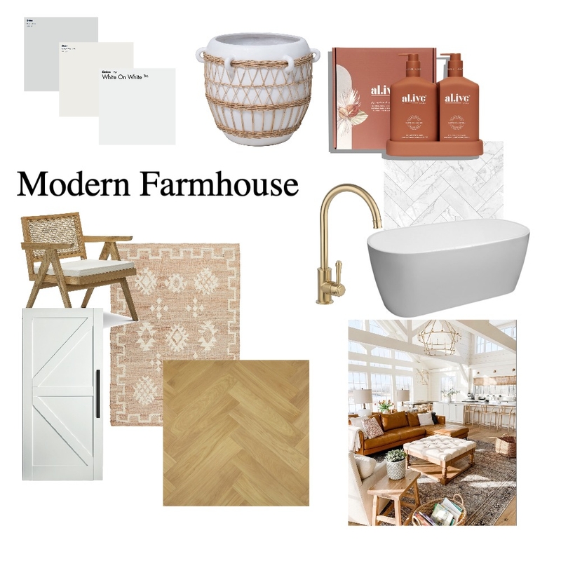 Modern Farmhouse Mood Board by jaydewoods on Style Sourcebook