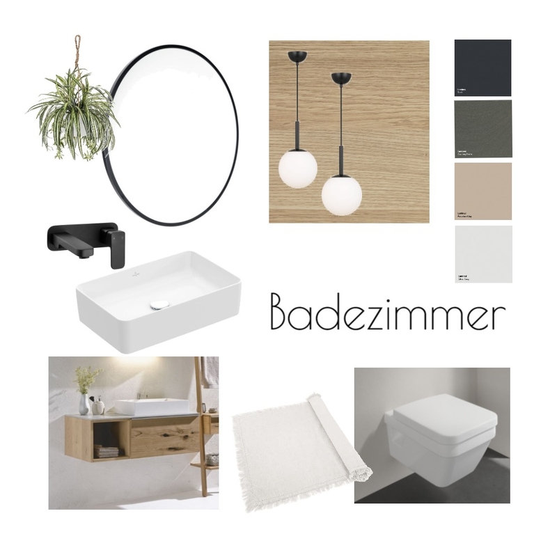 Badezimmer schwarze Armaturen Mood Board by RiederBeatrice on Style Sourcebook