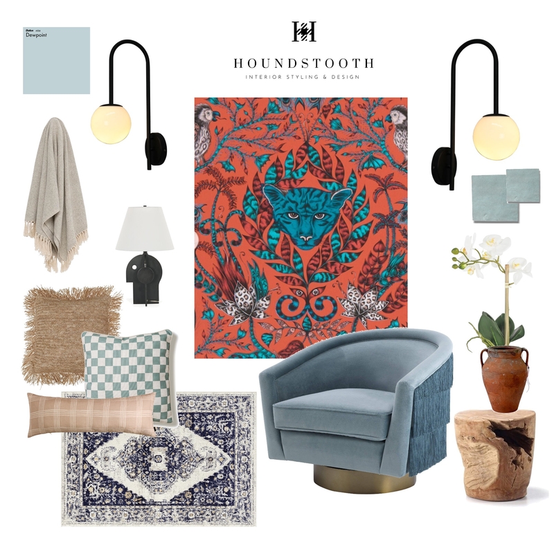 Bold fun Mood Board by Holly Interiors on Style Sourcebook