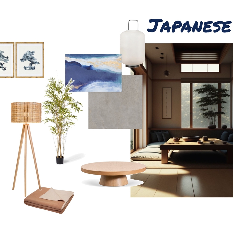 Japanese Interior Style Mood Board Mood Board by andriani on Style Sourcebook