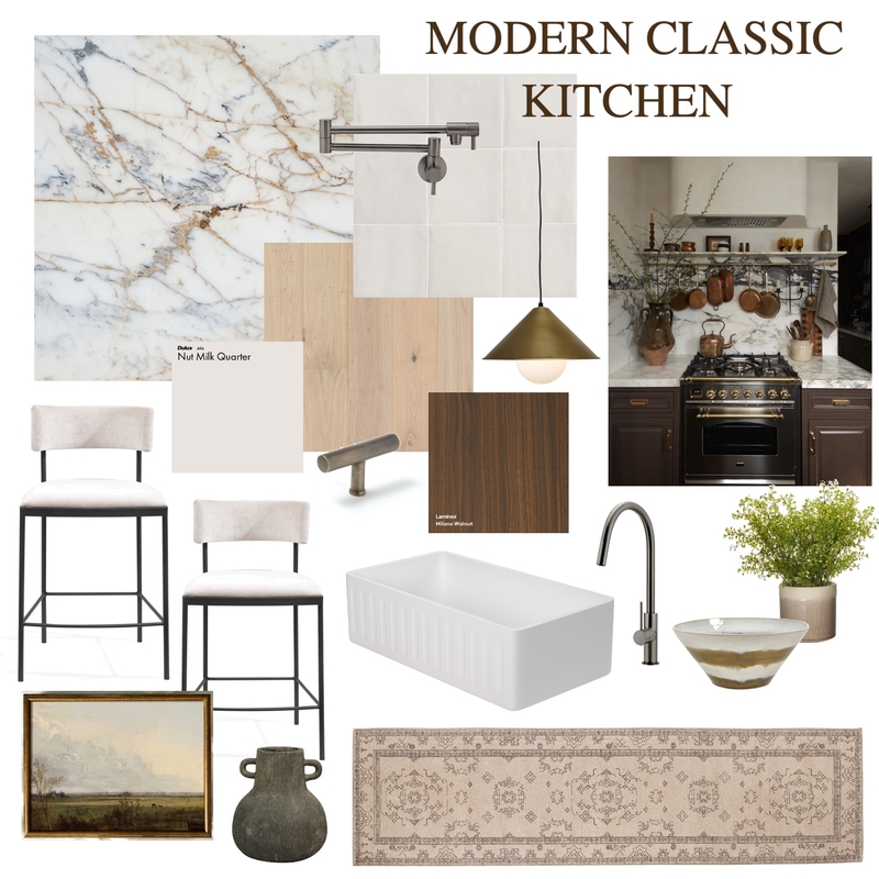 Modern Classic Kitchen Mood Board by Ash on Style Sourcebook