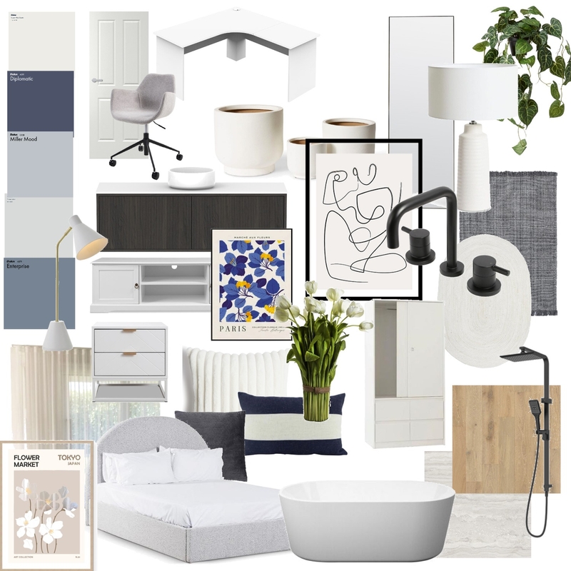 bedroom moodboard Mood Board by anikalalala on Style Sourcebook